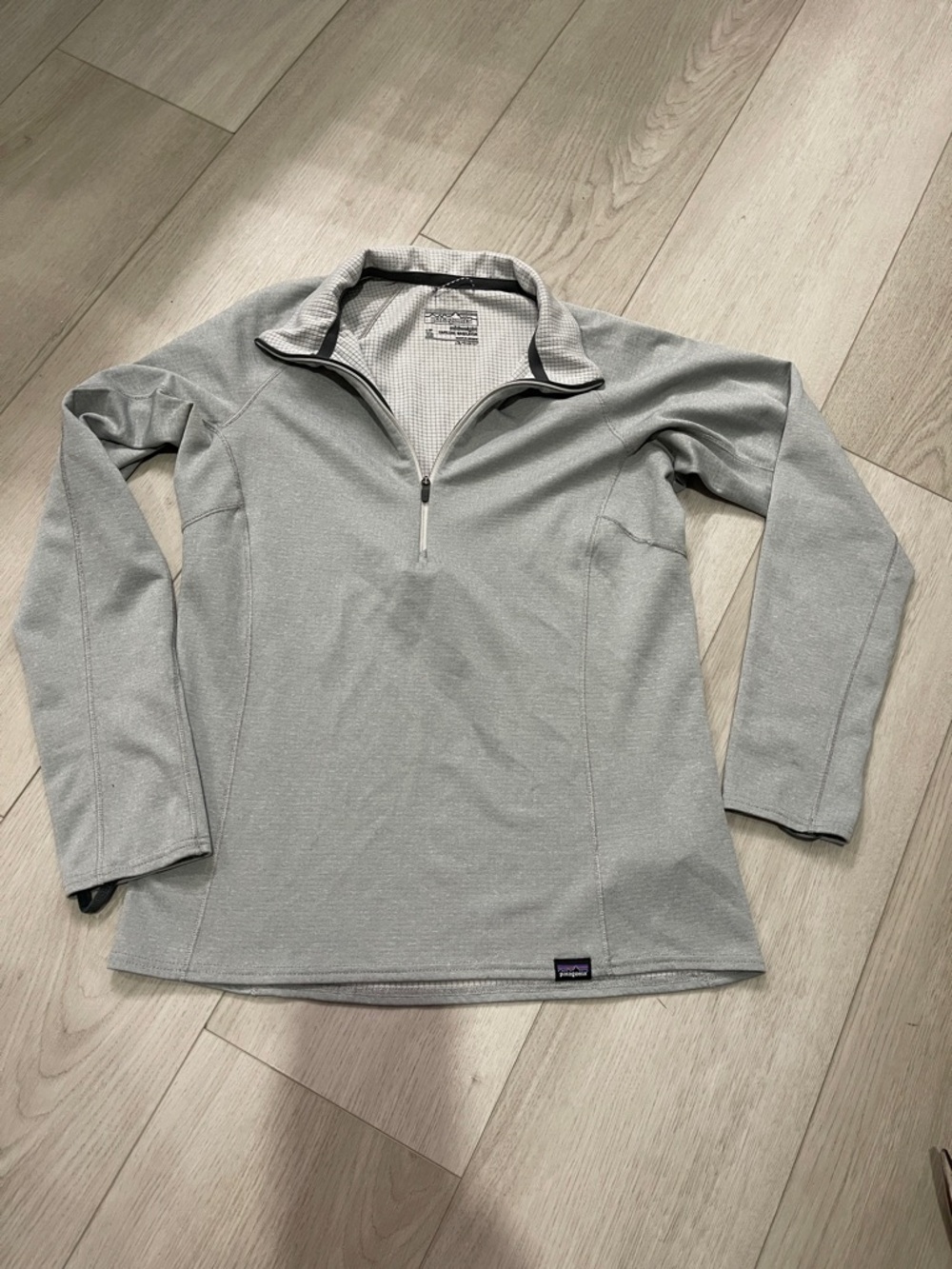 Patagonia Light Gray Half-Zip Pullover